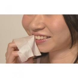 災害時に水がなくても歯磨きできる!　ペーパー歯磨き クールミント5包