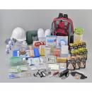 防災リュックセット4　防災アプリQRコード付きネームホルダー付き