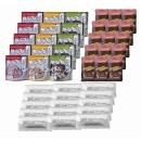 やわらかご飯3種×5.バランスクッキー×15.備蓄用パン×15