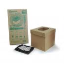 防災アプリQRコード付き　段ボールトイレ(簡易トイレ、トイレ急便5回用付き)